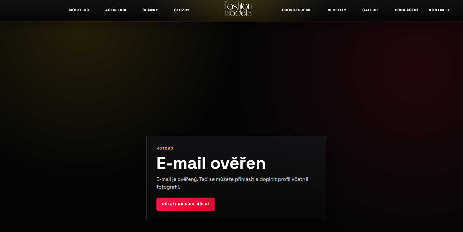 E-mail je ověřený